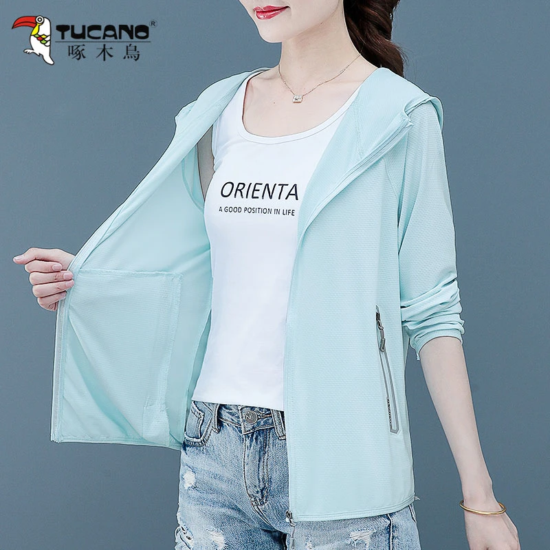 【官方品牌】啄木鸟防晒衣女款夏季防紫外线2022年新款薄款防晒服