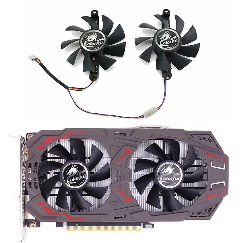 适用网驰GTX1060 P106 GTX950 GTX960 1050 雷暴鲨显卡风扇