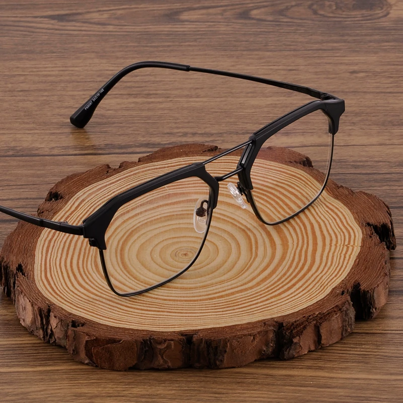 Sweet basil/紫淑双梁镜框圆脸眼镜男士眼镜防蓝光近视变色带度数