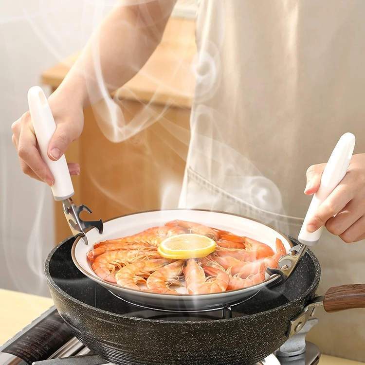 FaSoLa取碗夹防烫神器厨房砂锅夹不锈钢防滑夹蒸菜夹抓盘器提盘夹