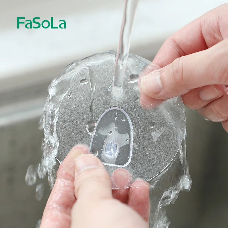 FaSoLa免打孔挂钩家用无痕透明粘胶防水挂钩高承重多功能强力粘钩