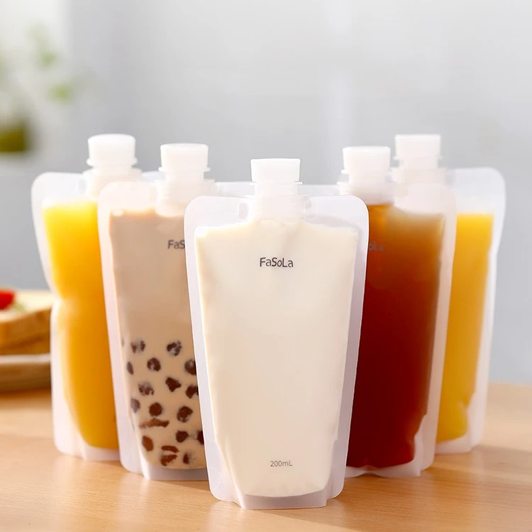 FaSoLa便携式豆浆袋一次性中药液体饮料果汁袋子奶茶袋液体吸嘴袋