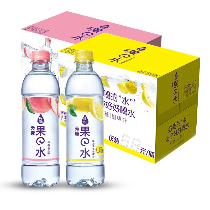 可口可乐 纯悦 果の水 450ml*15瓶 无糖饮料无能量果味水饮料