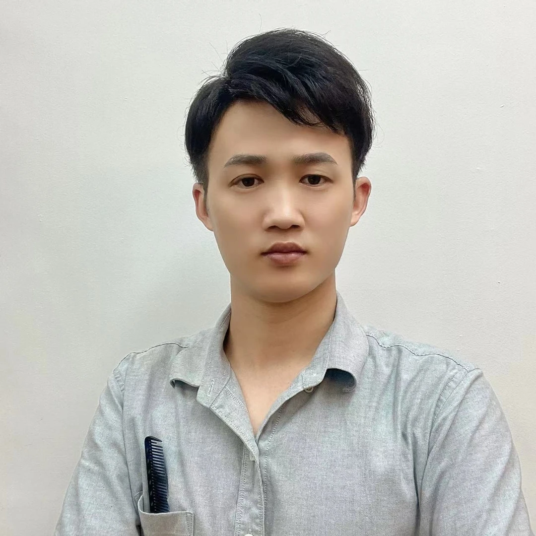 真发手工勾织男士假发三七分增发量补发片洋气
