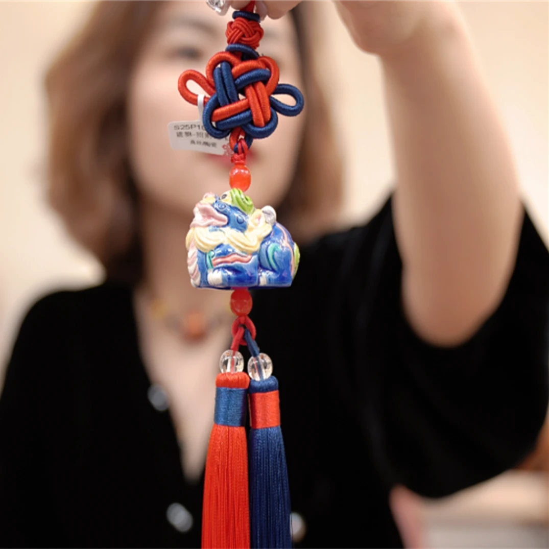 非金属陶瓷吊坠 貔貅龙王车挂配件工艺吊坠S25P109008/