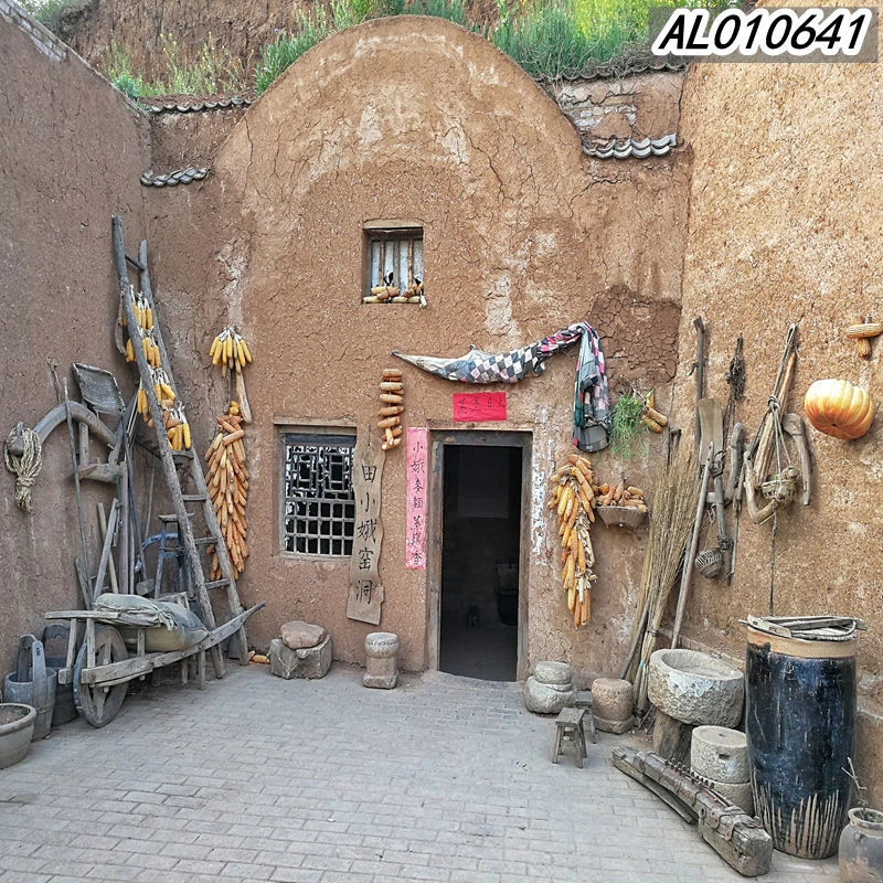 【网红推荐】农村窑洞农村直播背景墙布直播背景墙布仿真