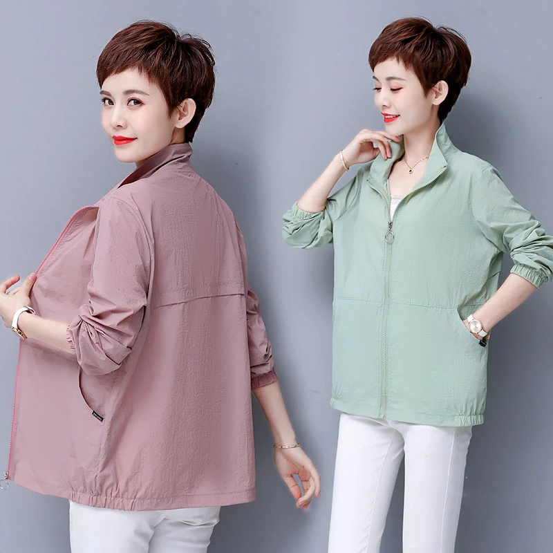 防晒衣洋气上衣新款夏季春秋阔太太气质中老年女装妈妈装夏装外套