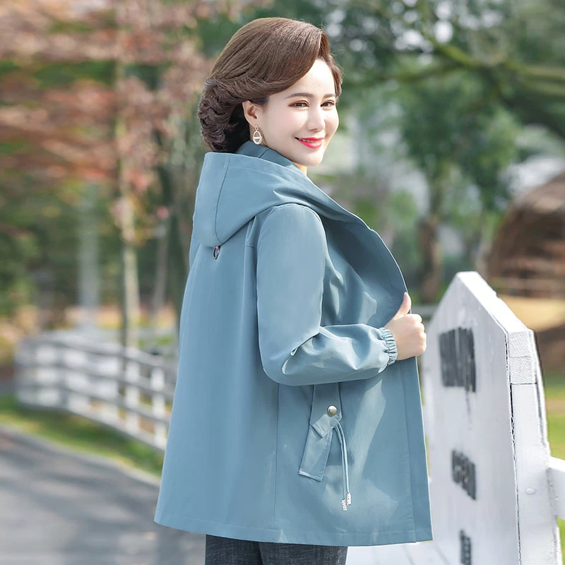 中年妈妈装外套秋装洋气装中年中老年女装50岁60阔太太母亲上衣服