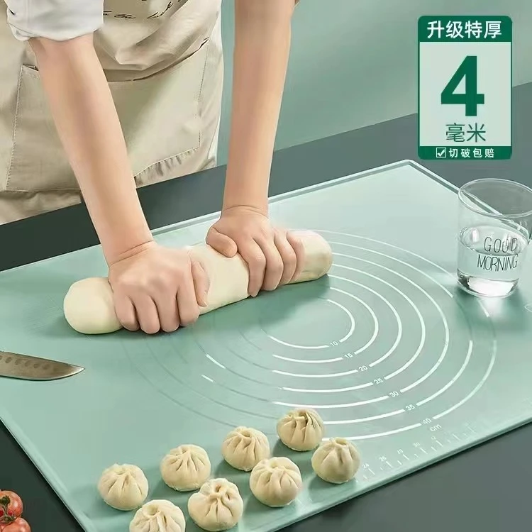大号食品级硅胶揉面垫加厚硅胶垫案板烘焙面板家用和面垫切面刀