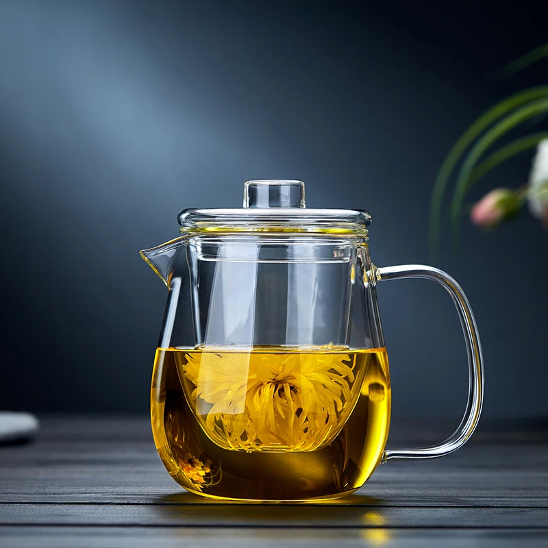 全度家用泡茶壶泡茶器煮茶透明功夫玻璃耐热花茶壶茶具加厚