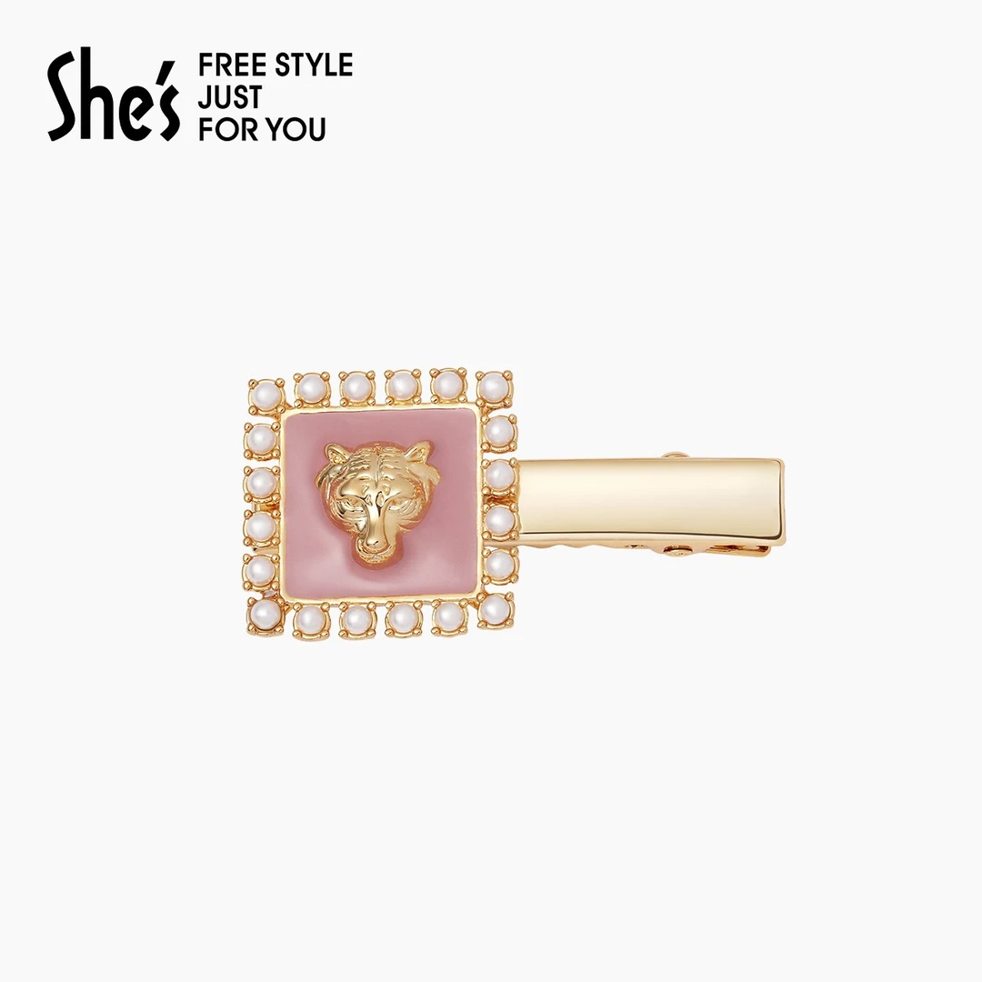 【福利款】铜合金合成锆石发饰 shes细嗅蔷薇系列边夹SHB8911