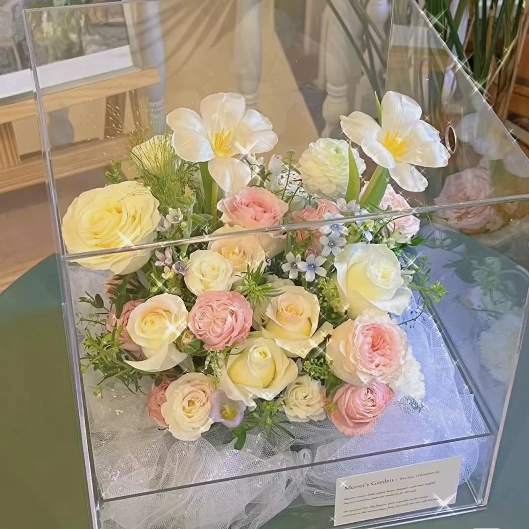 亚克力透明花盒插花盒
