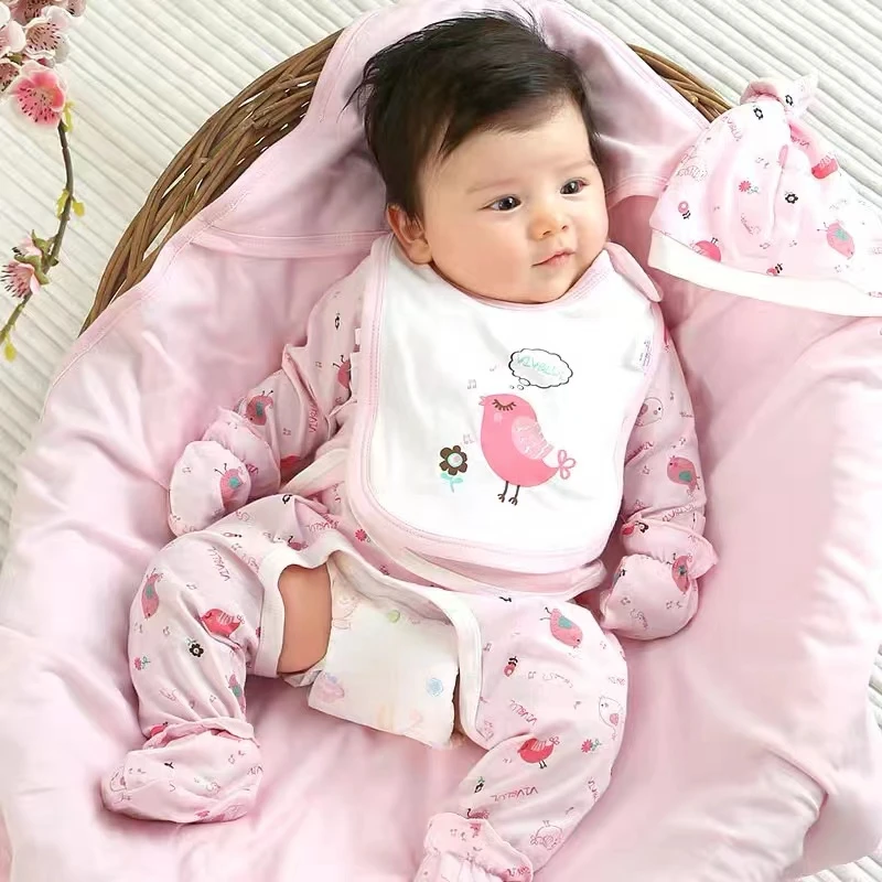 婴儿粉色礼盒套装