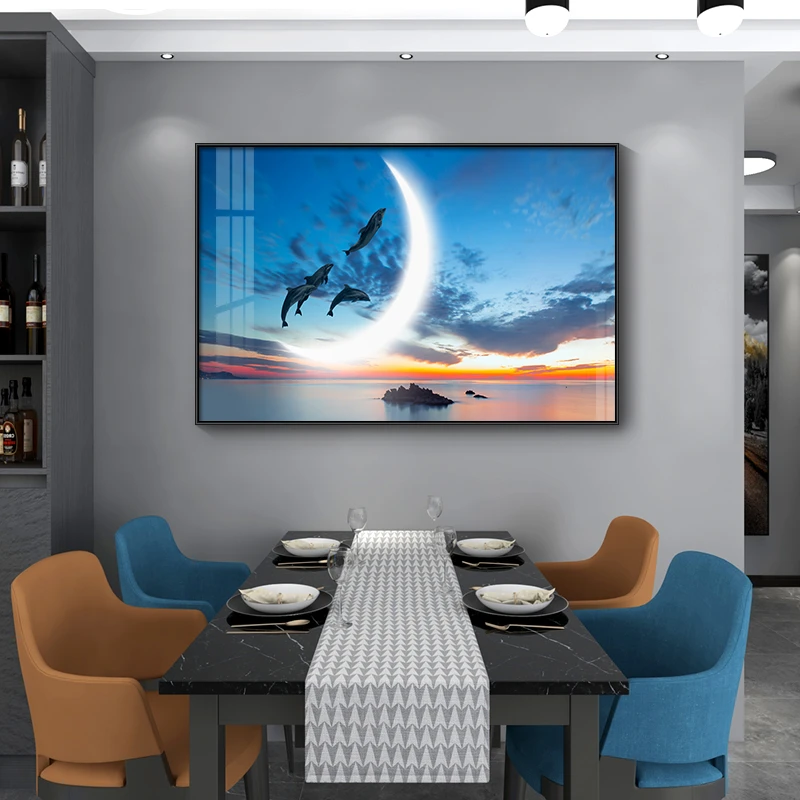 餐厅背景墙装饰画饭厅墙面装饰餐厅挂画现代轻奢餐桌壁画2024新款