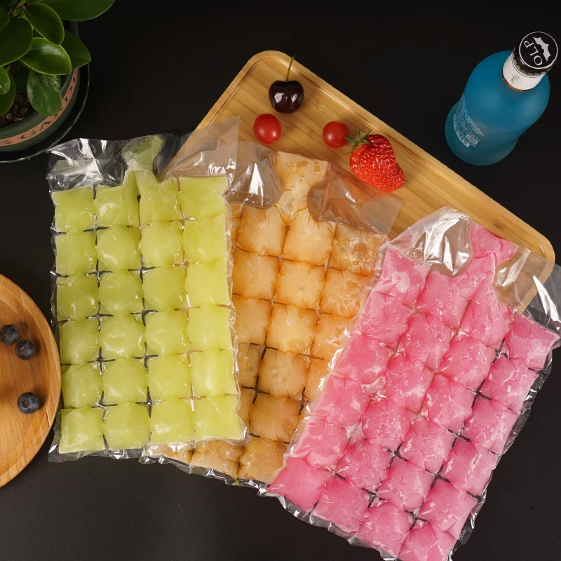 一次性冰袋自封口食用冰块模具做百香果冰格冻袋-2