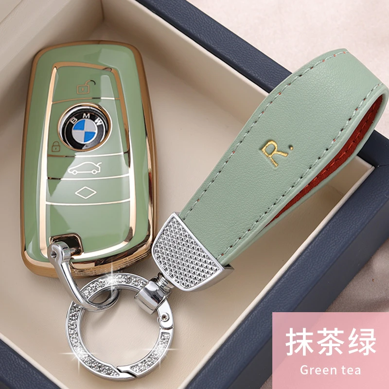宝马5系钥匙套3系530gt老款三x3x4x5高档525li包女扣壳车新款刀锋