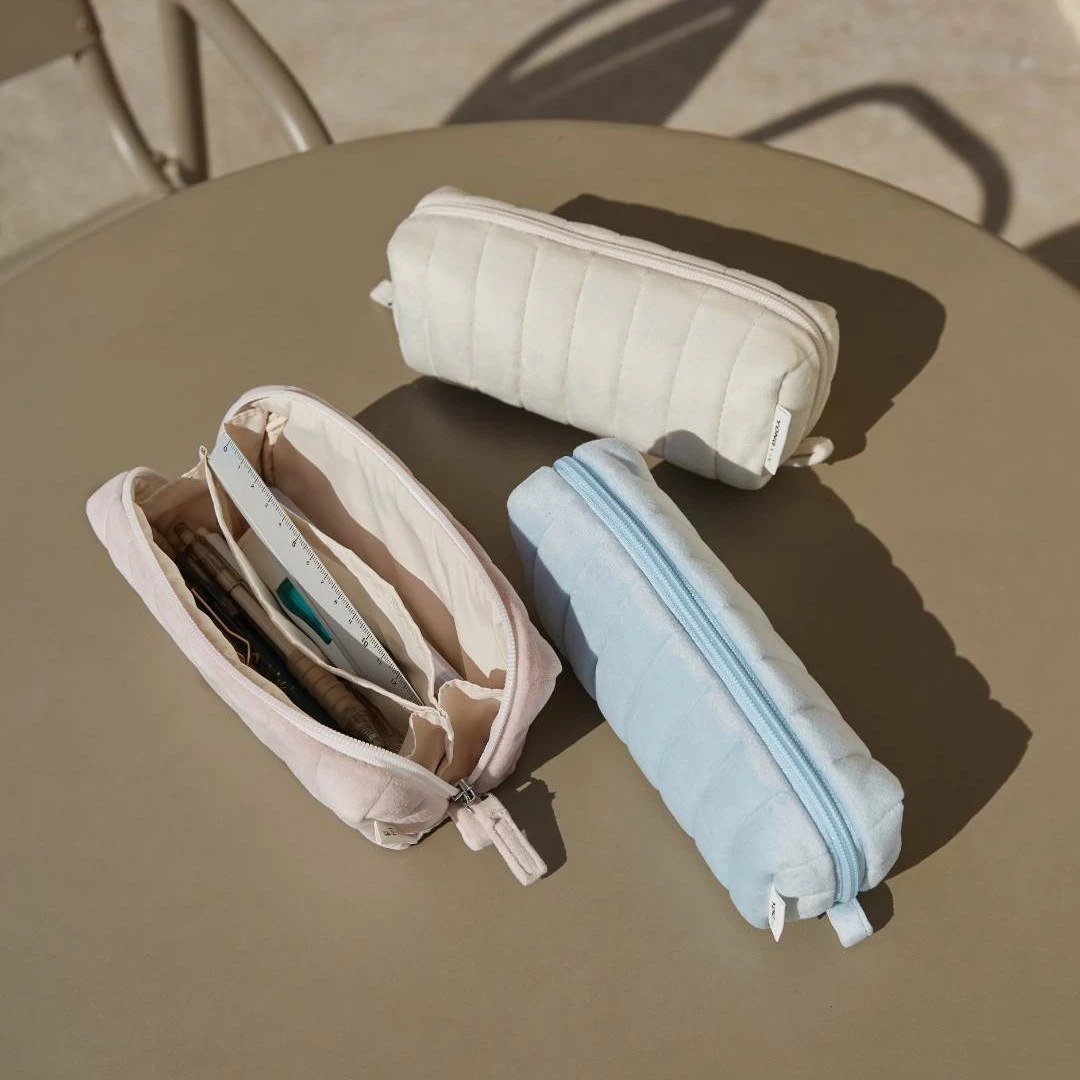 用心造物原创云朵面包小众柔软抗摔夹层收纳大容量笔袋日系文具袋