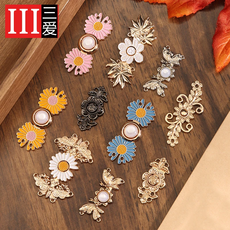 复古盘扣金属对扣旗袍汉服古装衣服扣子搭扣子母扣中国风高档纽扣