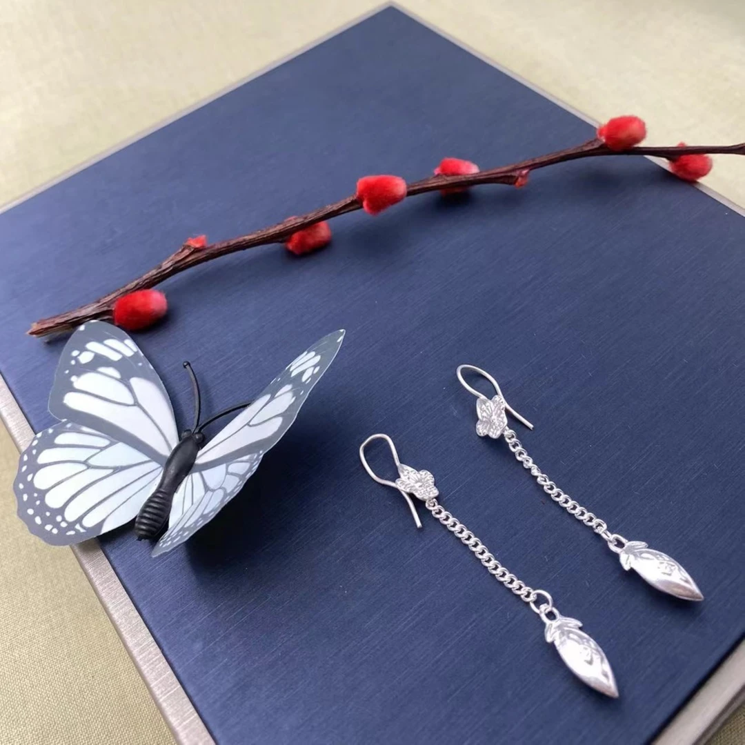 足银耳饰 阿峰哥足银民族风耳环