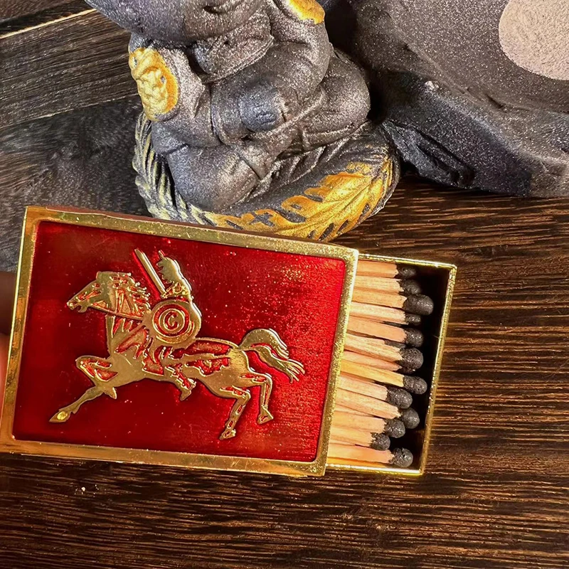 复古金属怀旧古铜火柴盒老式火柴盒礼品盒童年玩具加厚创意火柴盒