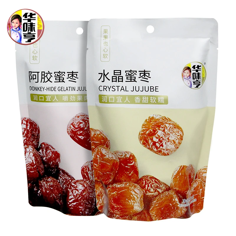 华味亨阿胶蜜枣120g水晶蜜枣138g大红枣女生学生宿舍营养零食批发