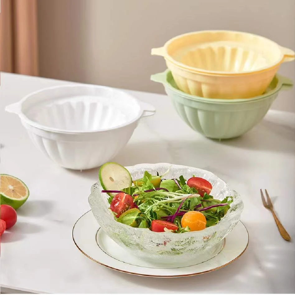 夏天必备食品级制冰磨具冰碗水果沙拉冰镇菜创意菜装饰冰碗