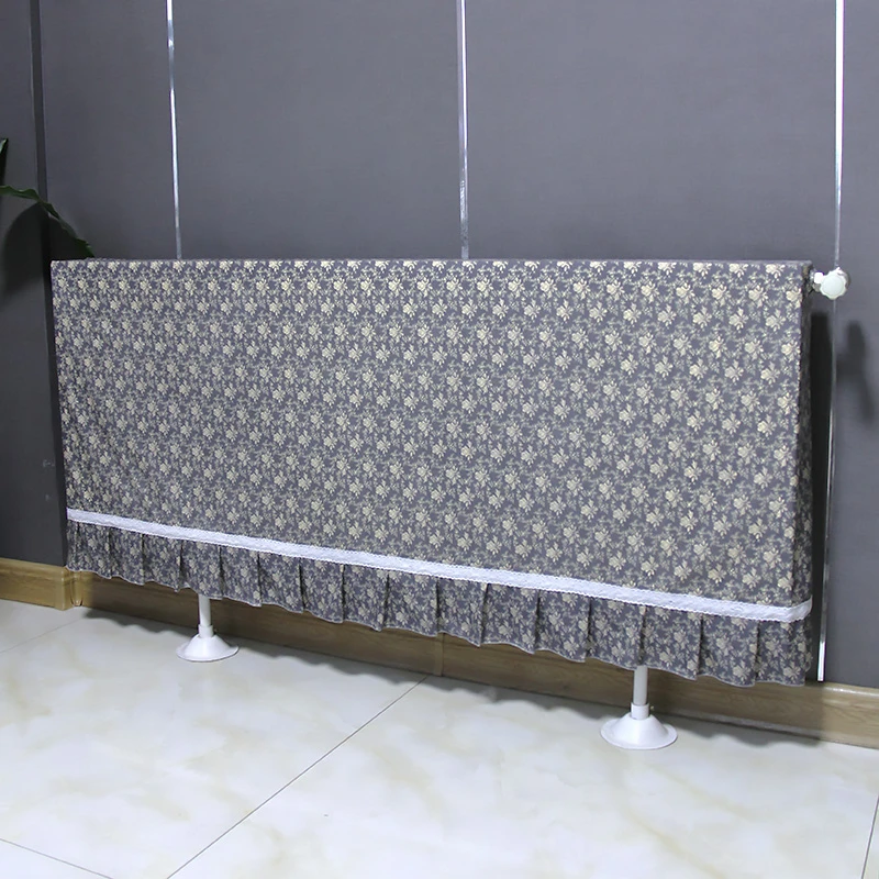 定制暖气罩家用装饰老式暖气片遮挡美观暖气片防尘罩纯棉布艺田园