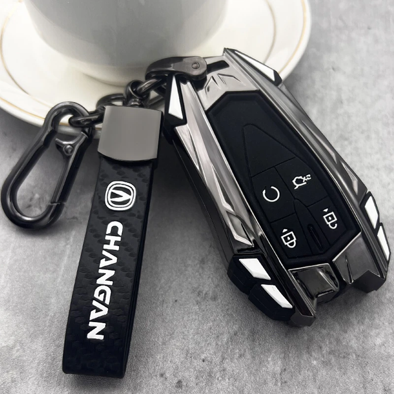 2022款长安cs75plus钥匙套cs55逸动plus扣unitvk欧尚X7X5金属壳男