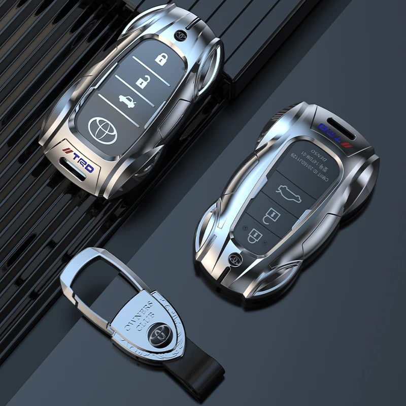 丰田普拉多钥匙套18 19 20 3.5尊享版新款霸道汽车专用钥匙壳扣包