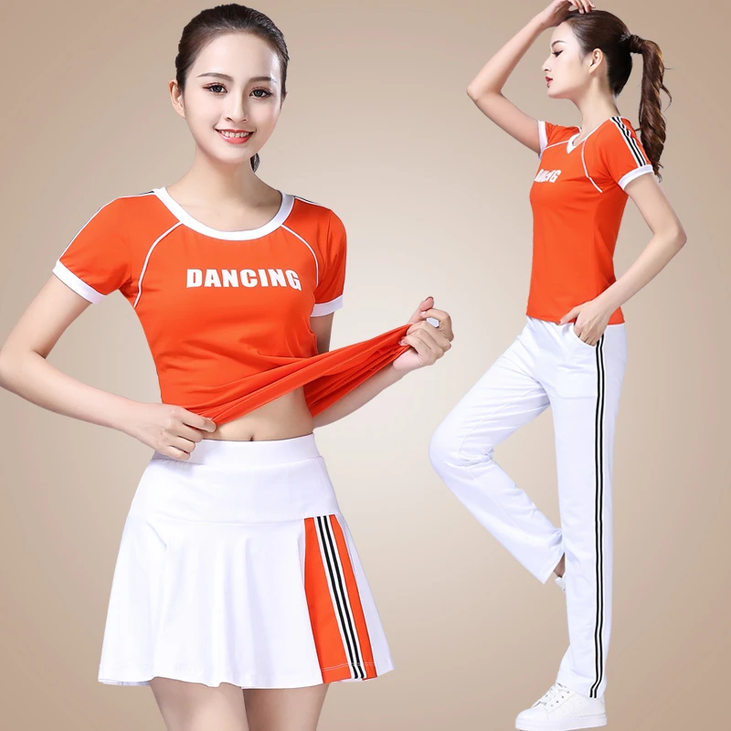 广场舞服装新款短袖上衣跳舞衣服杨丽萍健身运动舞蹈服女休闲夏款