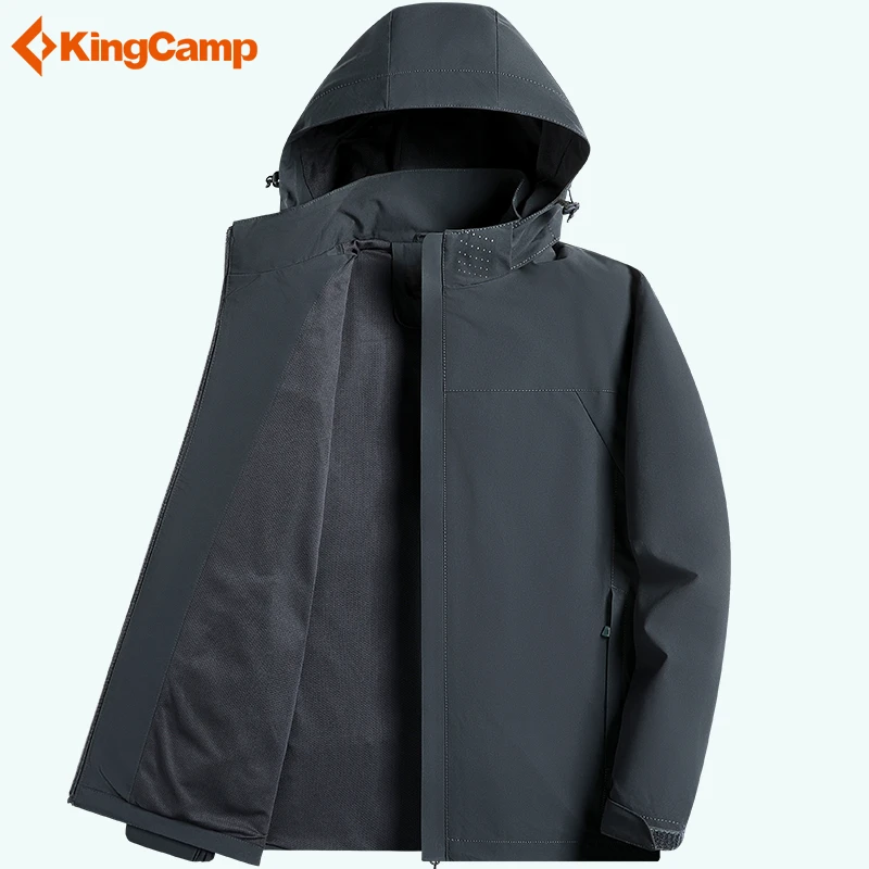 KingCamp冲锋衣男2023春秋季新款防风防水夹克外套户外宽松登山服