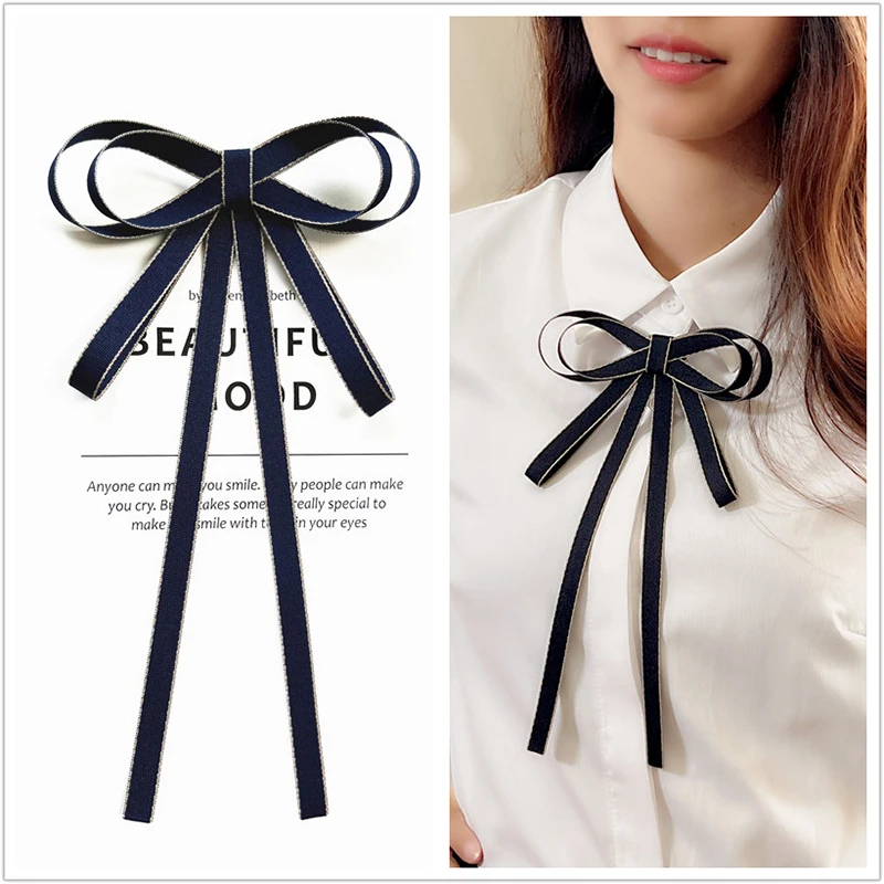 领结女JK蝴蝶结衬衫衣服配饰职业领花黑色学院风银行工作领带装饰