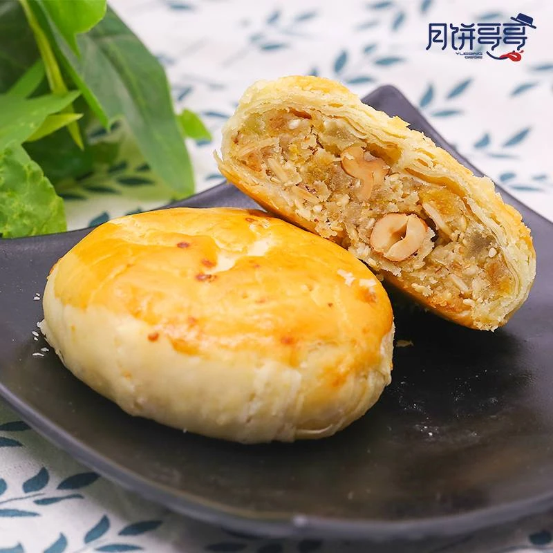 YUEBINGGEGE/月饼哥哥手作老式五仁月饼 100g*5个/盒(无袋子）酥皮