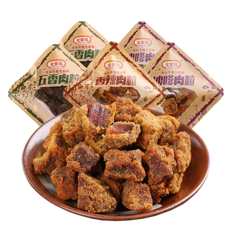 QUAN JIA FU/全家福猪肉粒五香沙嗲肉粒散装称重小包装肉类零食