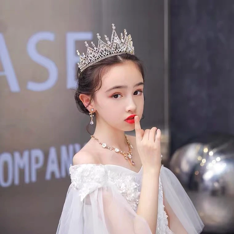 生日皇冠女童头饰儿童公主高端王冠女童HG6005