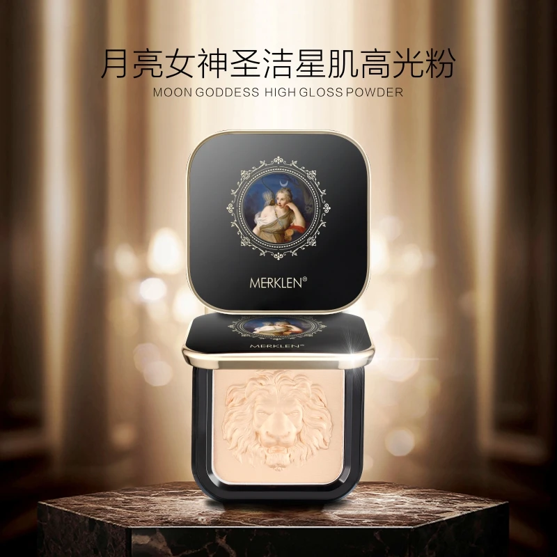 MERKLEN/麦尔卡伦月亮女神圣洁星肌高光粉脸部提亮修容盘珠光闪粉