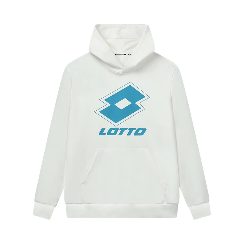 LOTTO/乐途秋冬新款运动休闲连帽印花卫衣保暖百搭潮流长袖男女