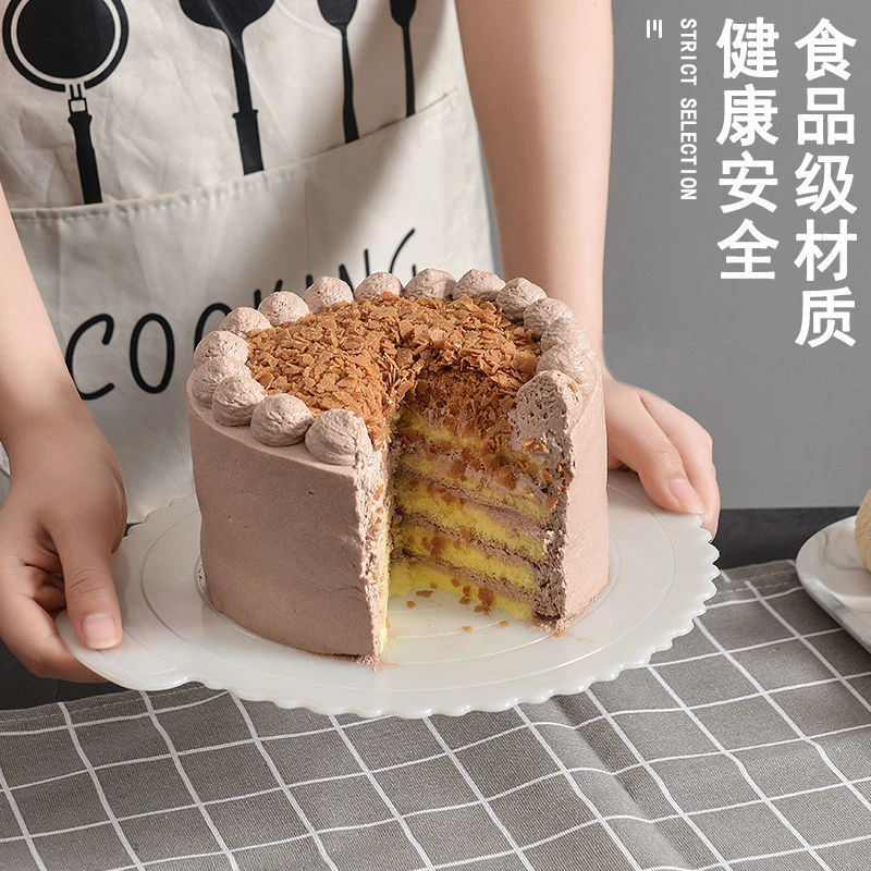 4寸6寸8寸10寸生日慕斯蛋糕底托圆形加厚重复用甜品可水蛋糕托