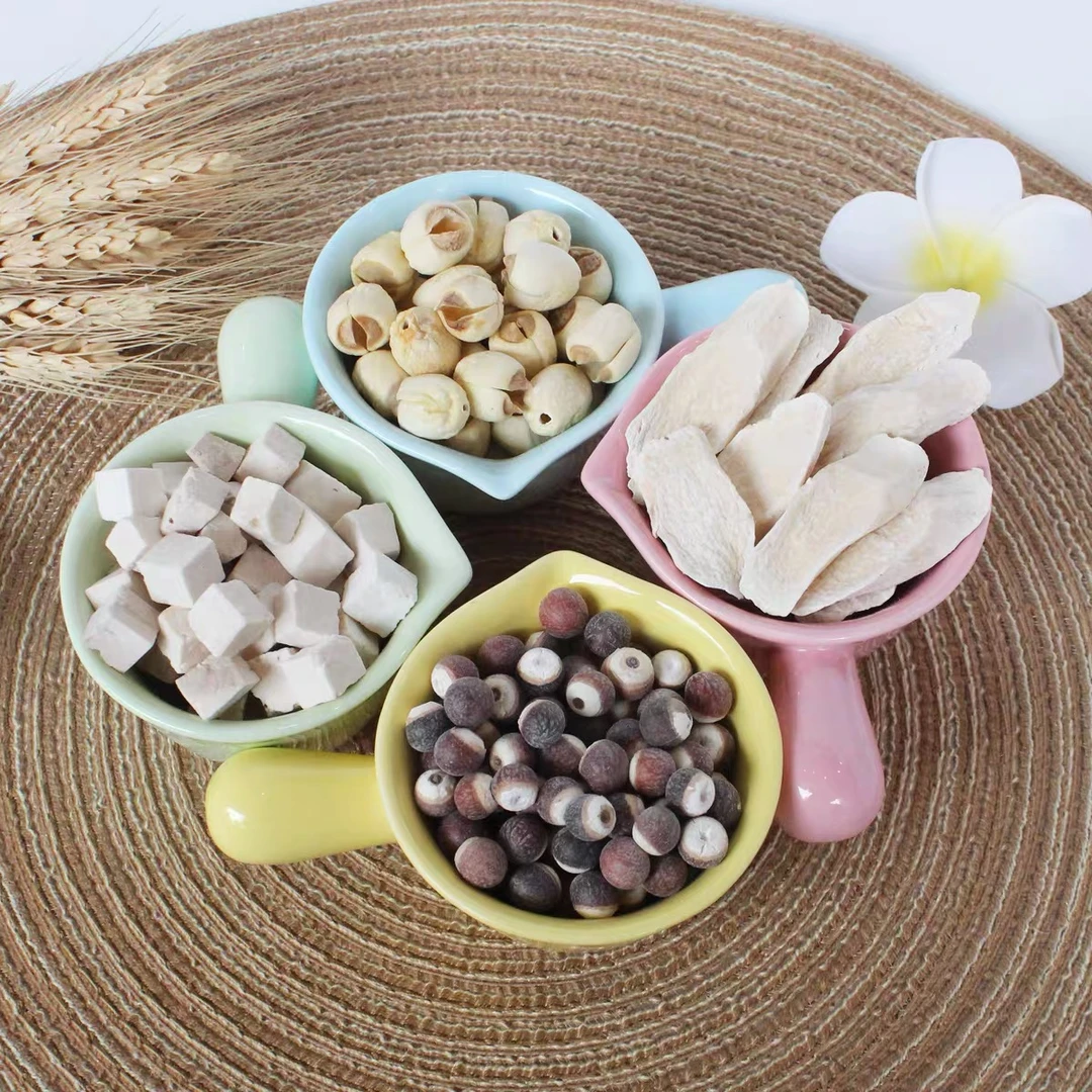 四神汤原料 怀山药莲子芡实茯苓 各250克