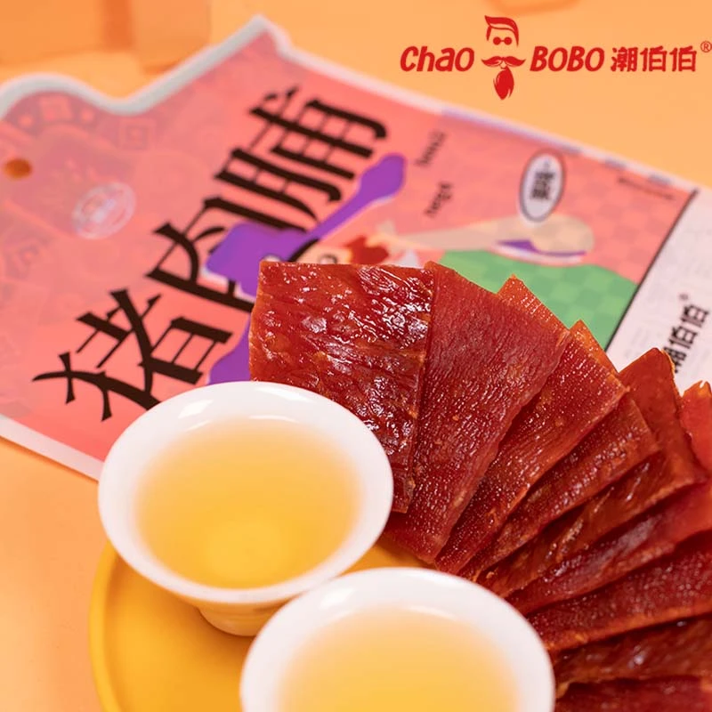 ChaoBoBo/潮伯伯猪肉脯80克猪肉猪后腿肉零食即食休闲馋嘴小吃