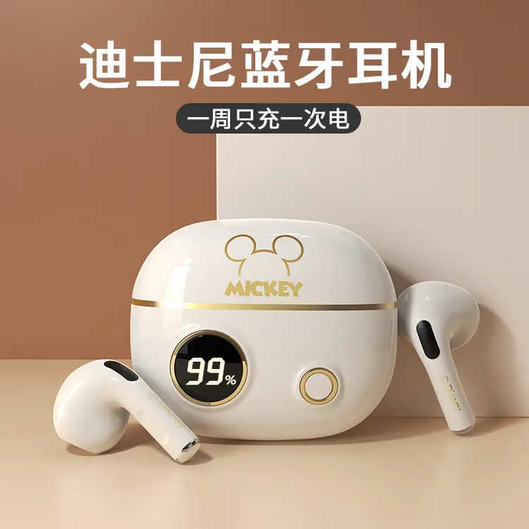 迪士尼Disney正版授权真无线蓝牙耳机运动降噪复古男女适用M2-4