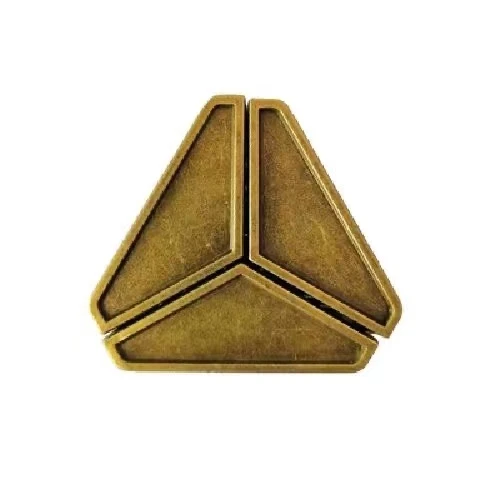 【三角锁】锌合金益智玩具puzzle鲁班锁 mo金解锁解环解压烧脑