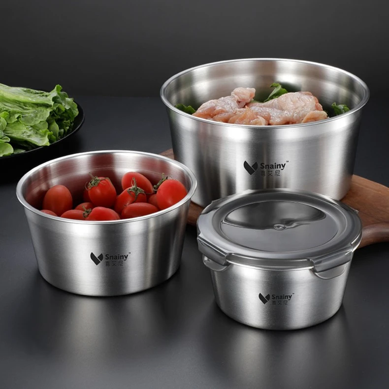 保鲜盒316不锈钢食品级饭盒冰箱盒子装汤密封碗家用水果盒便当盒