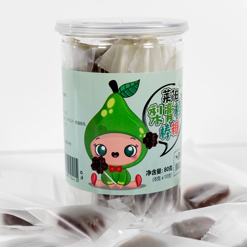 燕丝路 山东莱阳梨膏棒棒糖休闲儿童10支罐装