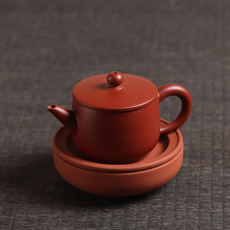 潮州手拉壶紫砂原矿朱泥壶茶壶大口功夫潮汕壶小茶壶泡茶壶冲罐