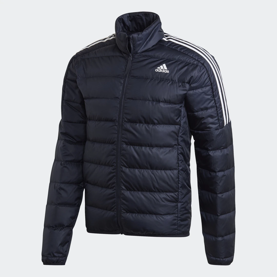 Adidas/阿迪达斯正品印花logo户外运动立领轻薄羽绒服男款 GH4594