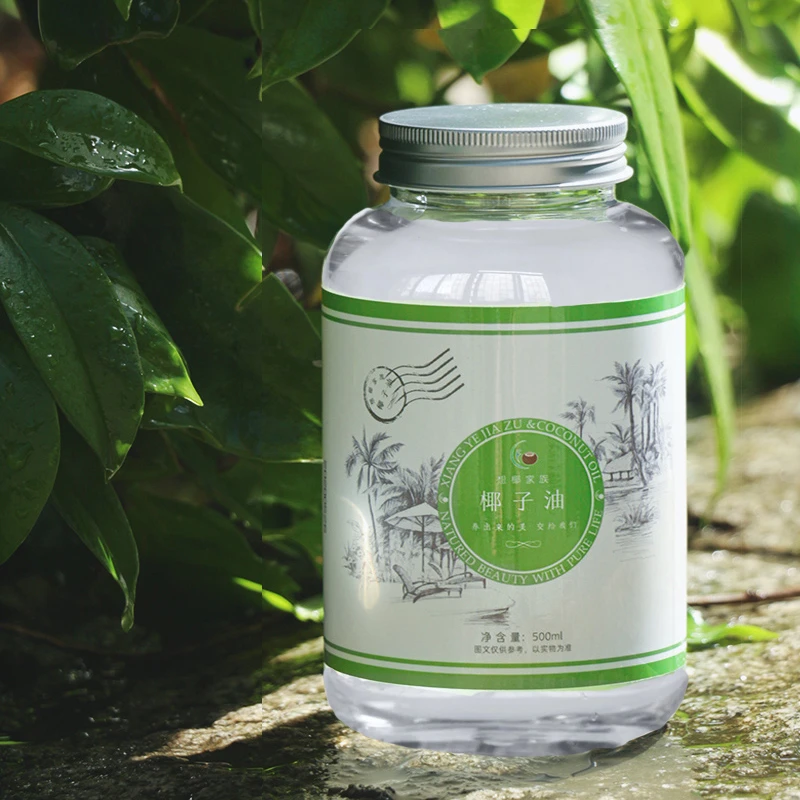 想椰家族菲律宾进口天然冷压榨椰子油500ml家庭烘焙装正宗椰子油