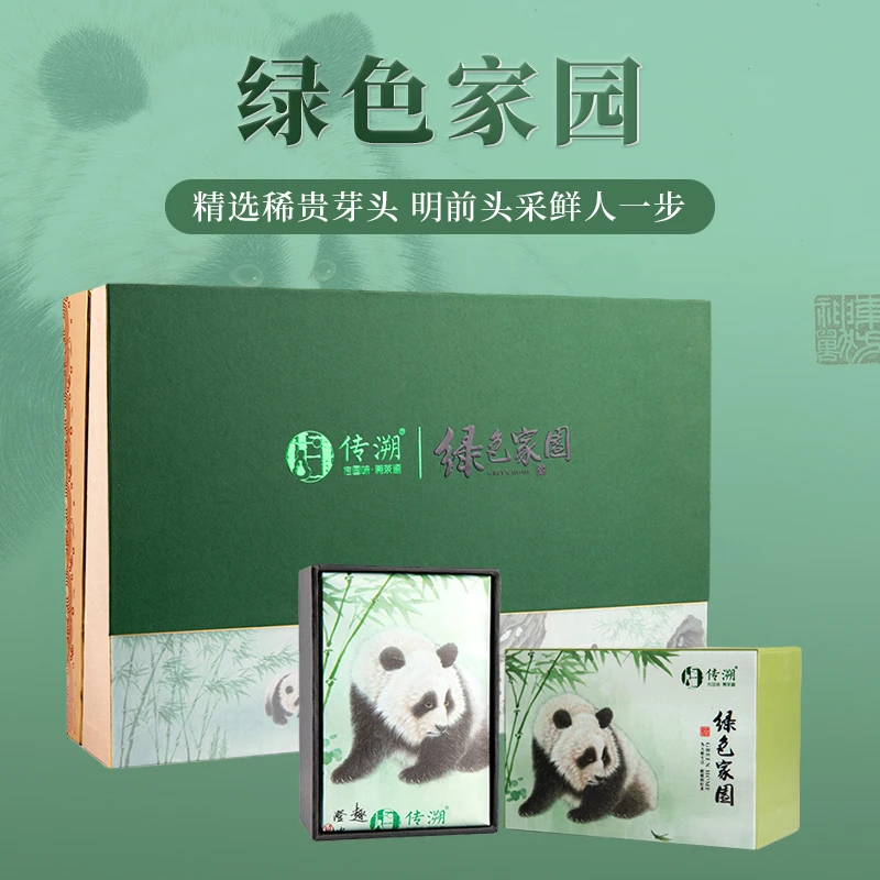 传溯绿色家园2025新茶上市茶叶绿茶安吉白茶明前特级礼盒装200g