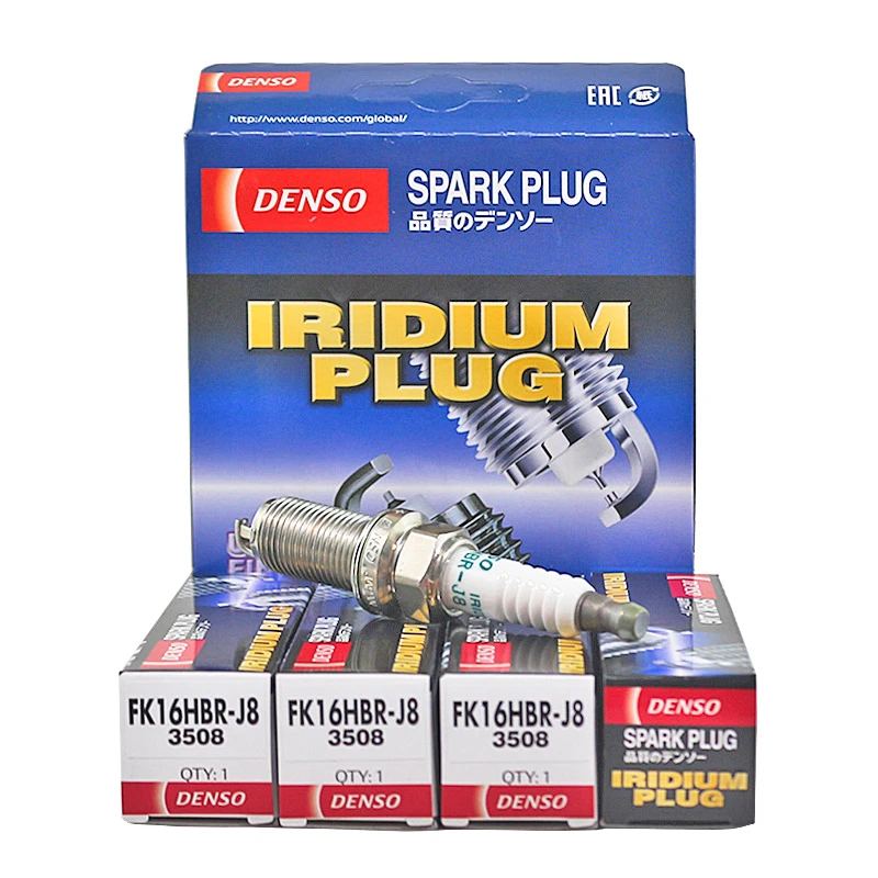 电装FK16HBR-J8适用雷克萨斯ES200 凯美瑞6AR双针铱金火花塞 4支