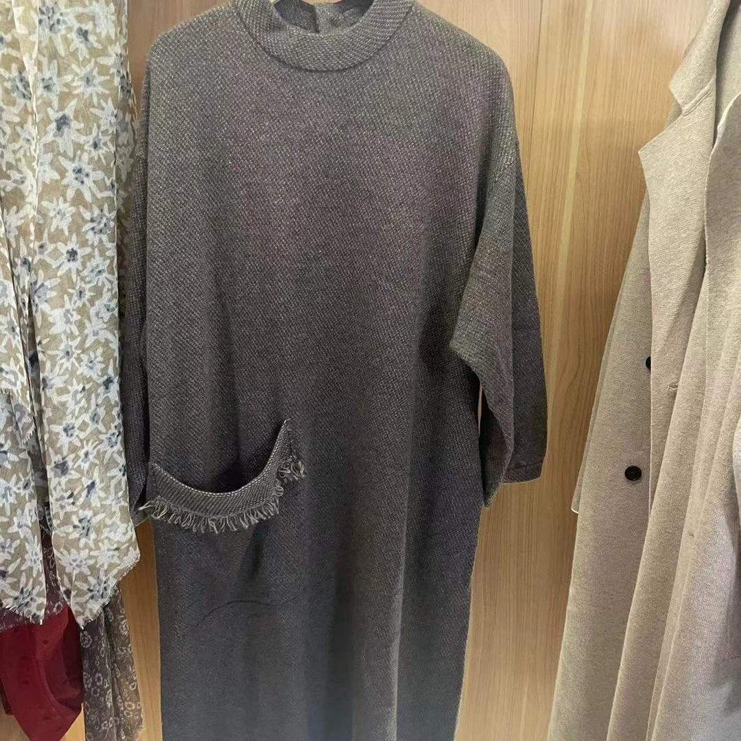 高货 加厚羊绒连衣裙
